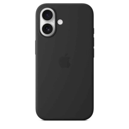 כיסוי סיליקון Apple iPhone 16 Plus Silicone Case with MagSafe black אפל צבע שחור
